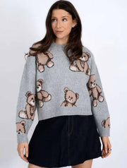 Annarosa Long Sleeve Crewneck Pullover