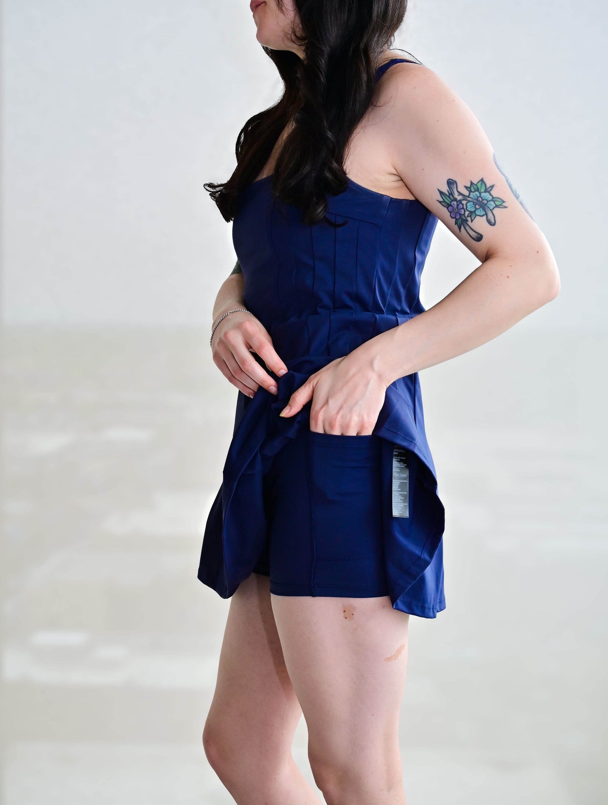 Mavis Second Skin Pleated Mini Dress