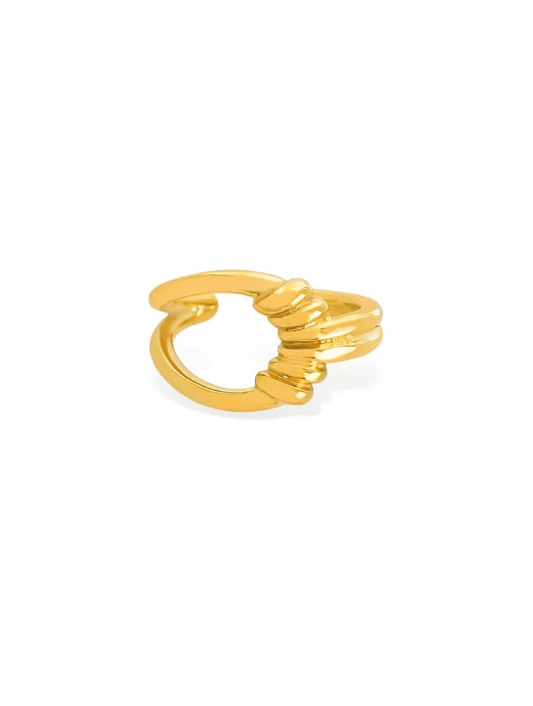 Water Resistant Contemporary Knot Ring