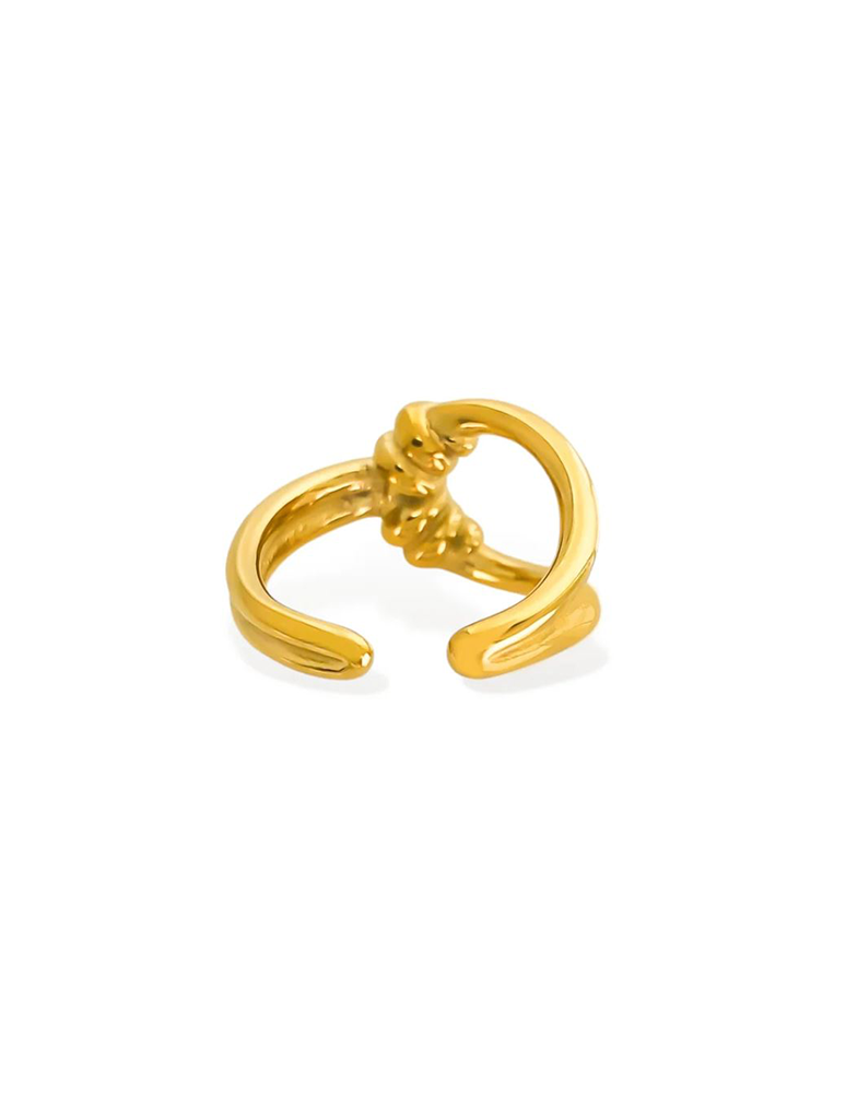 Water Resistant Contemporary Knot Ring