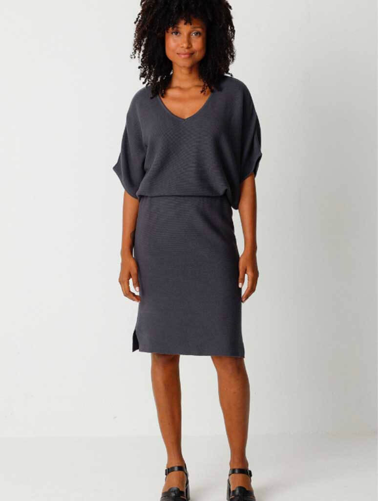 Anuk Dress in Dark Grey