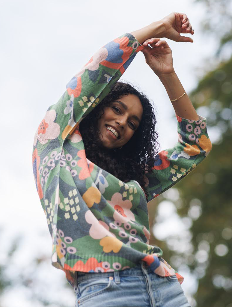 Floral Lightweight Sweater