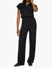 SPANX AirEssentials Pintuck Half Zip Jumpsuit