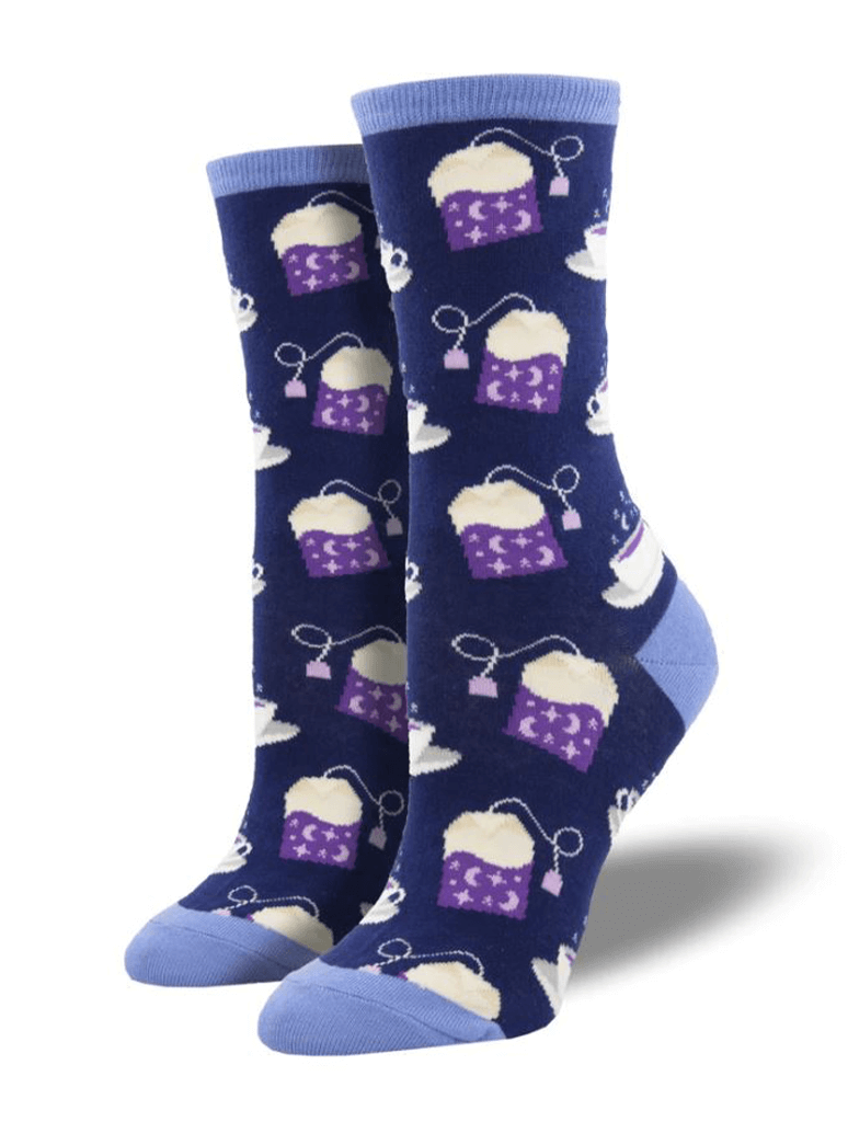 Night Tea Night Sock in Navy