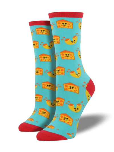 Mac N' Cheese Sock in Bright Blue