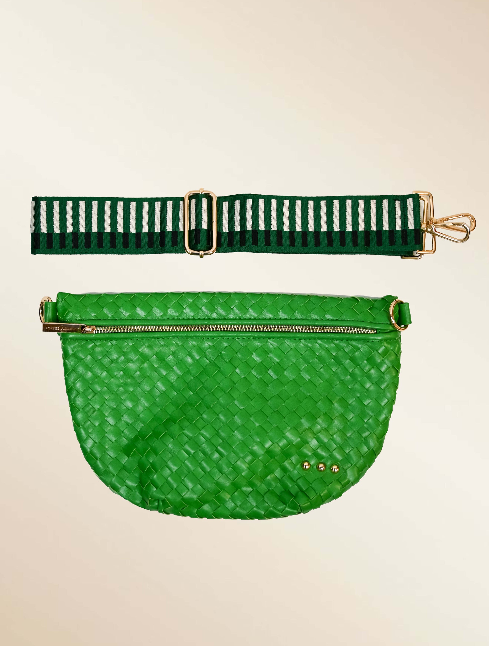 Westlyn Woven Bum Bag with Studded Detail