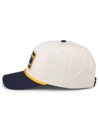 American Needle Bronco Roscoe Hat in Ivory/Navy