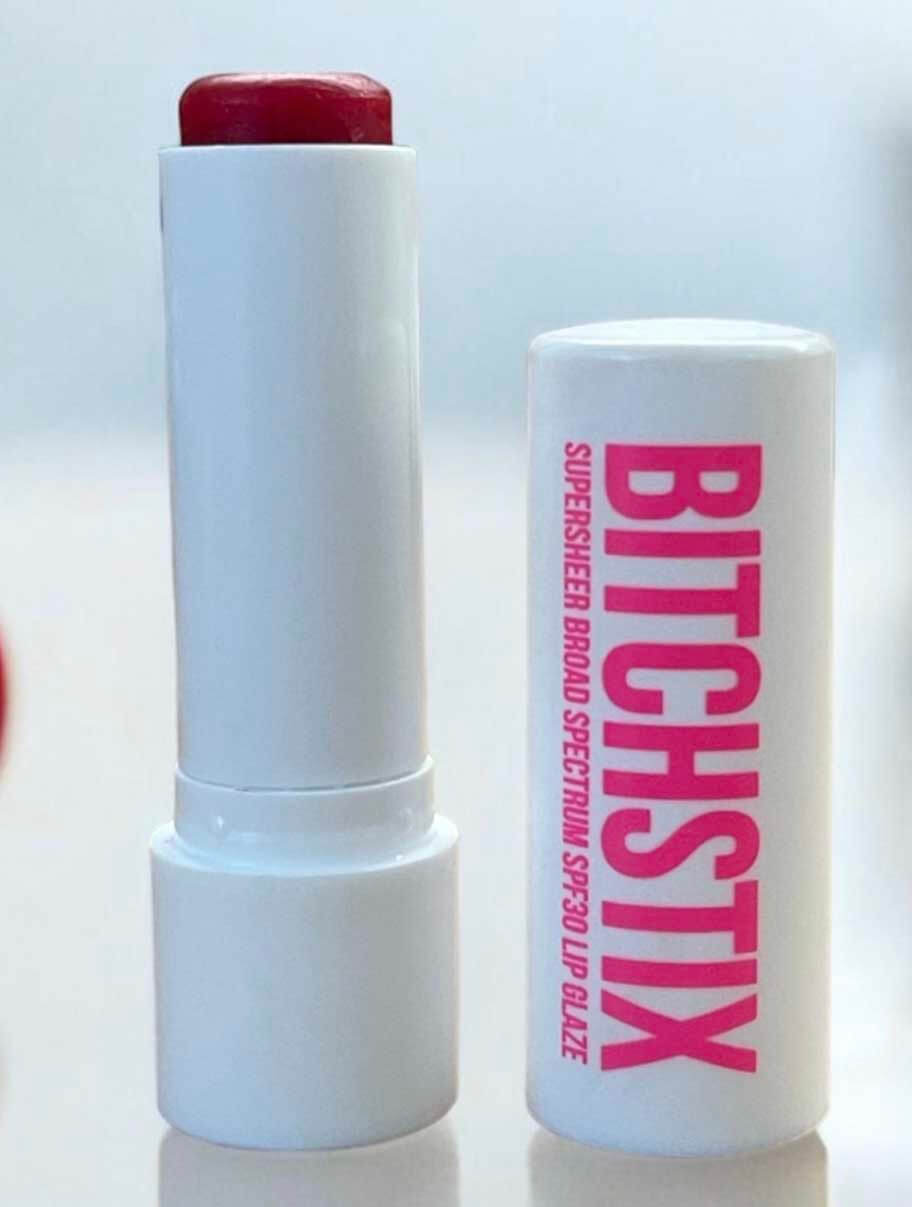 Bitchstix Cherry Supersheer Lip Glaze SPF 30