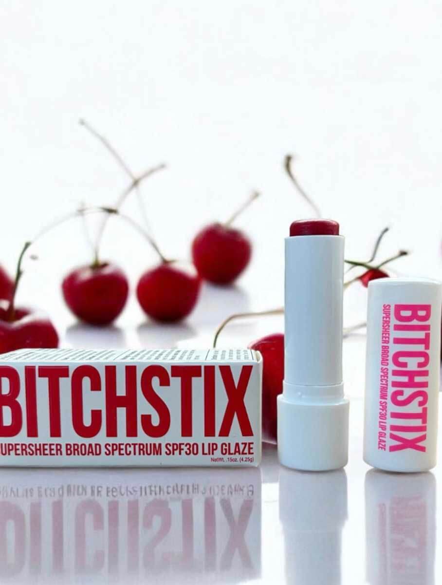 Bitchstix Cherry Supersheer Lip Glaze SPF 30