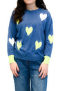 Heart Detail Long Sleeve Sweater