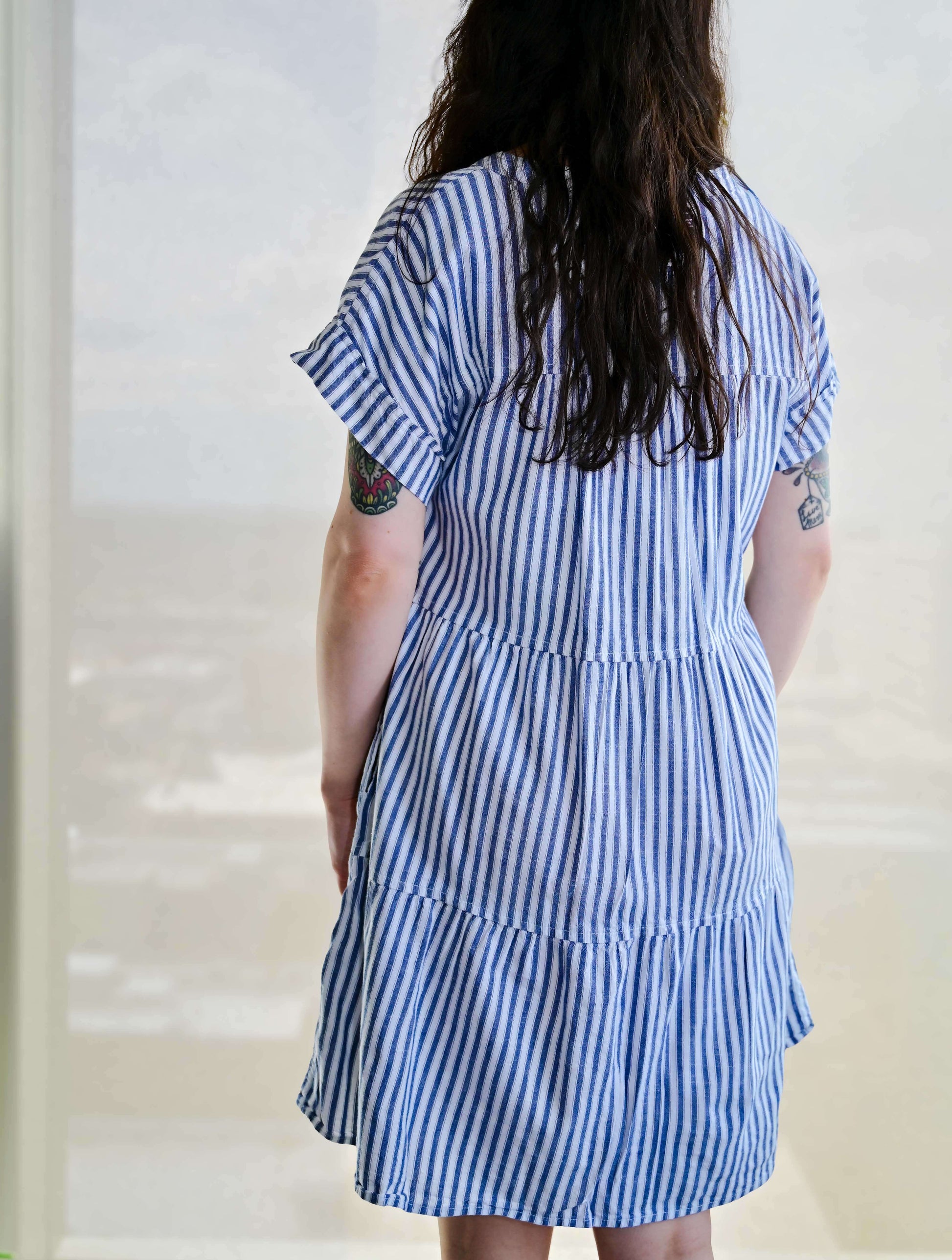 Stripe Babydoll Dress