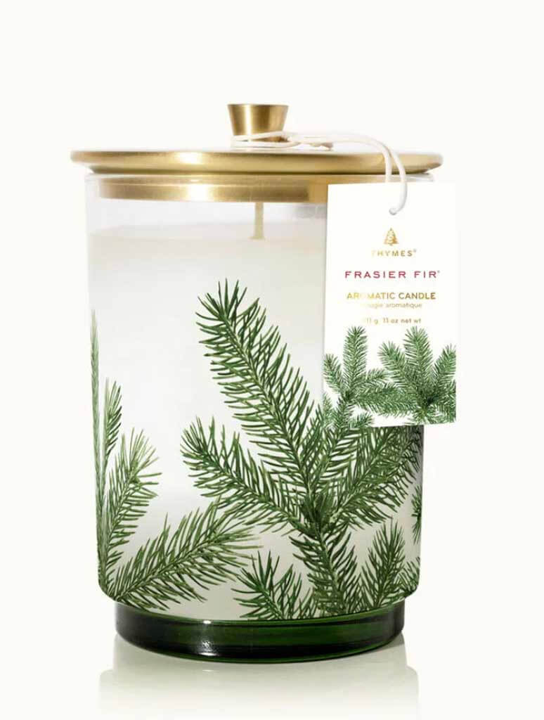 Thymes Frasier Fir Heritage Medium Pine Needle Luminary Candle