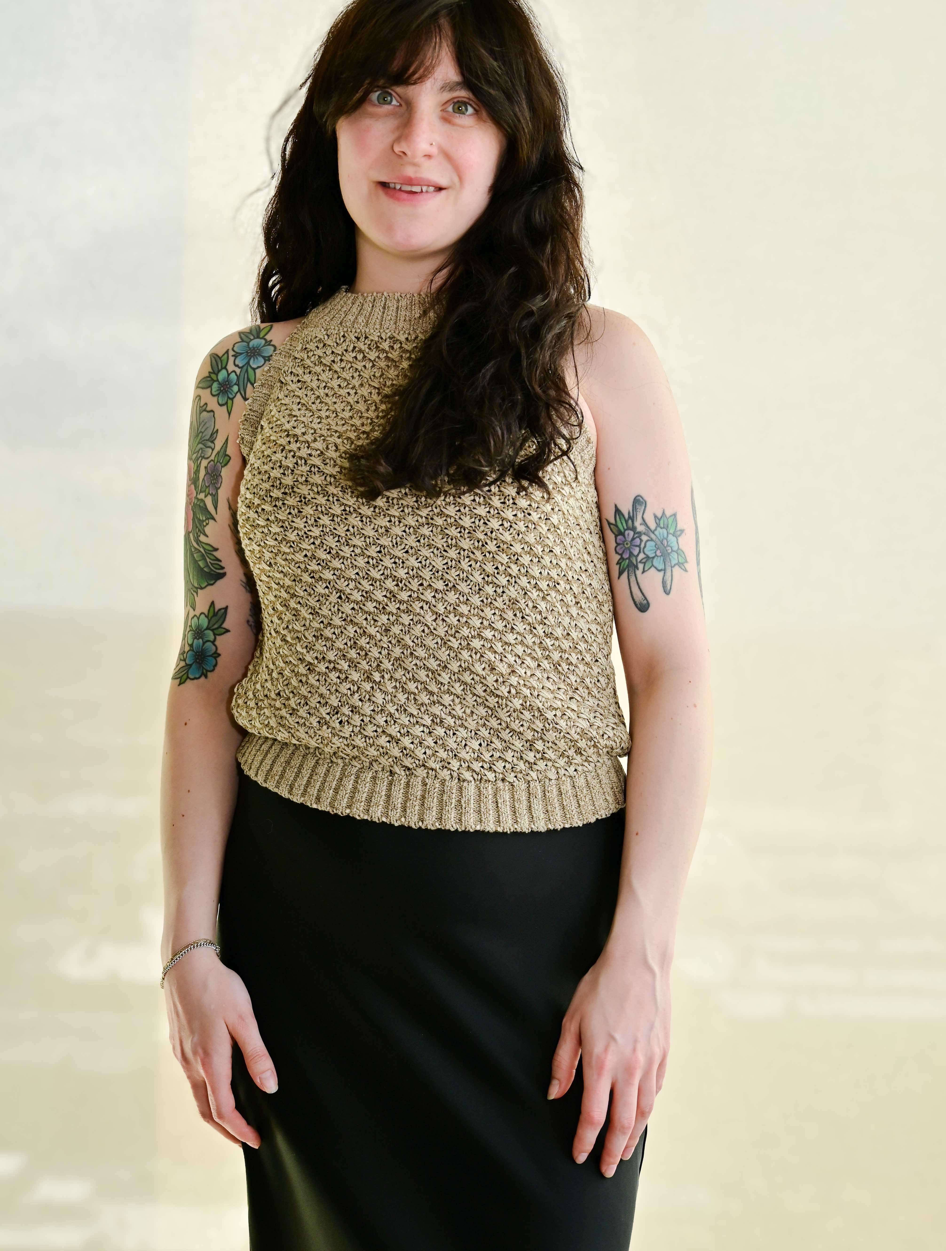 Jemma Basket Weave Halter Top