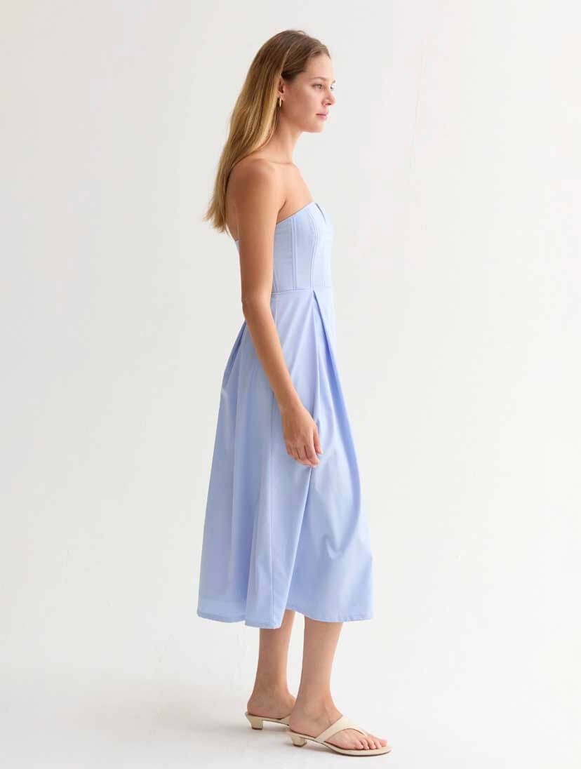 Zae V-Wire Midi Dress