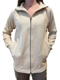 Long Sleeve Double Zipped Long Jacket