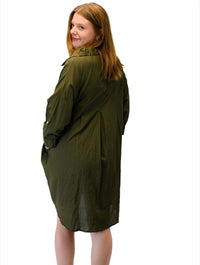 Jiji Plain Dress in Khaki