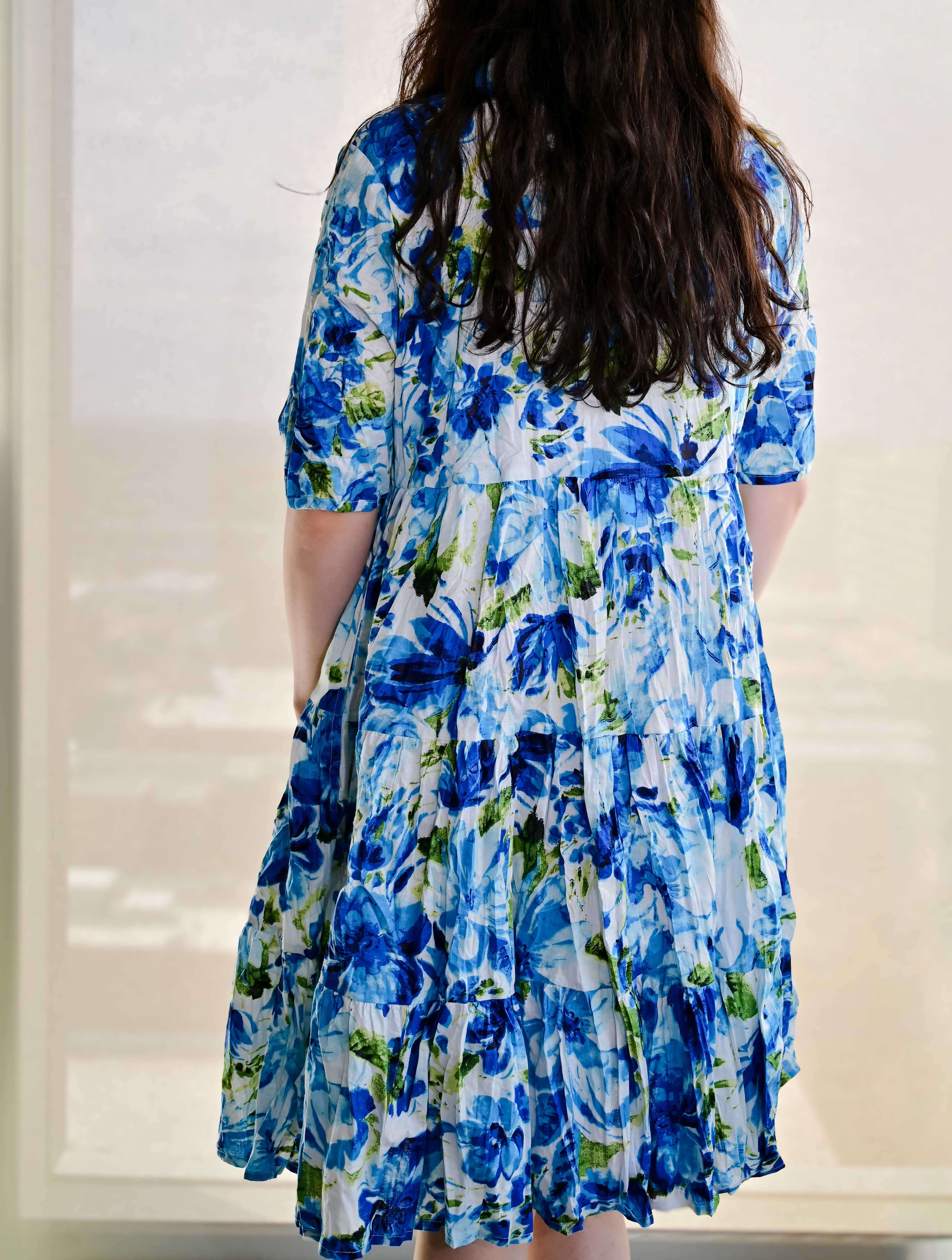 July Short Sleeve Babydoll Dress