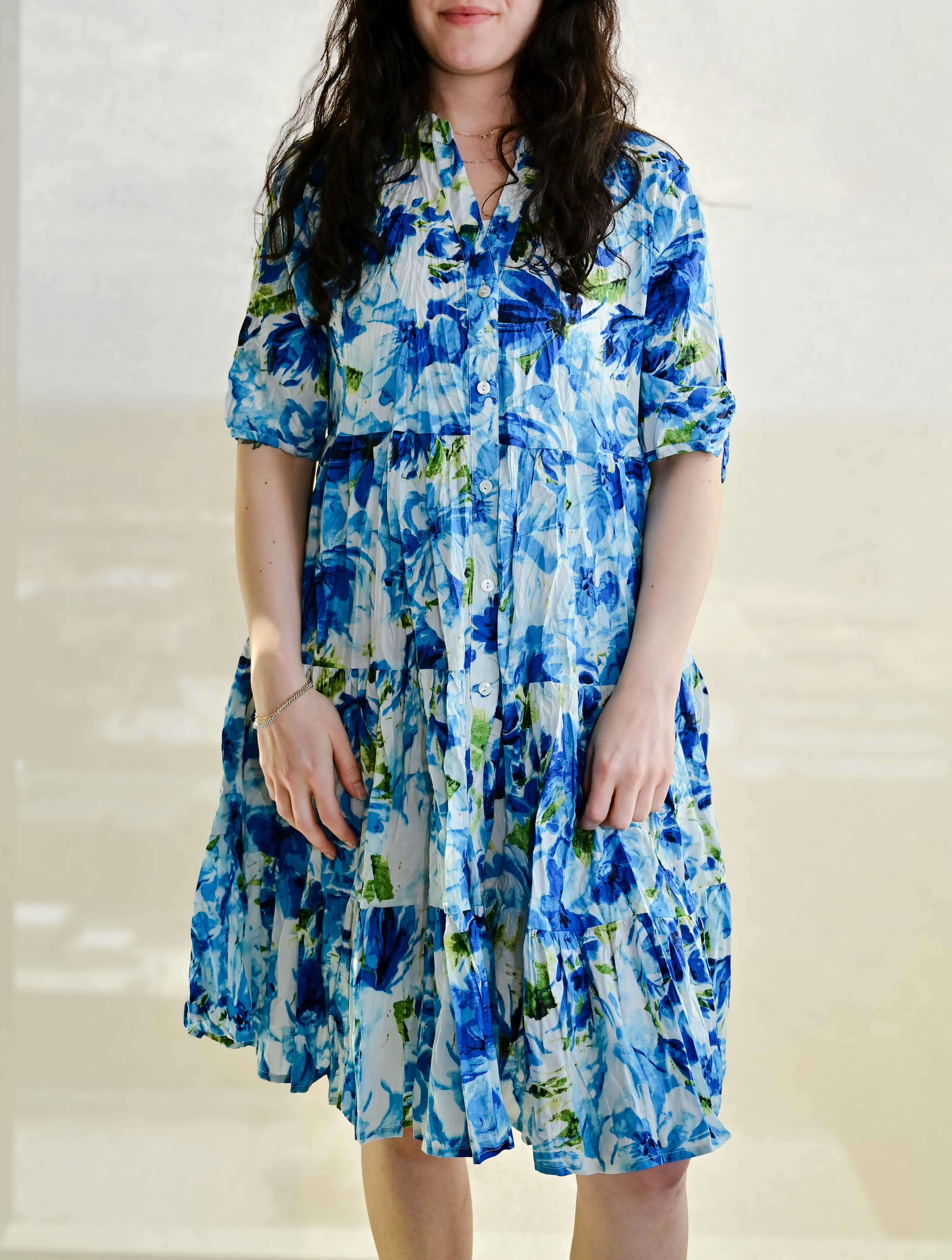 July Short Sleeve Babydoll Dress