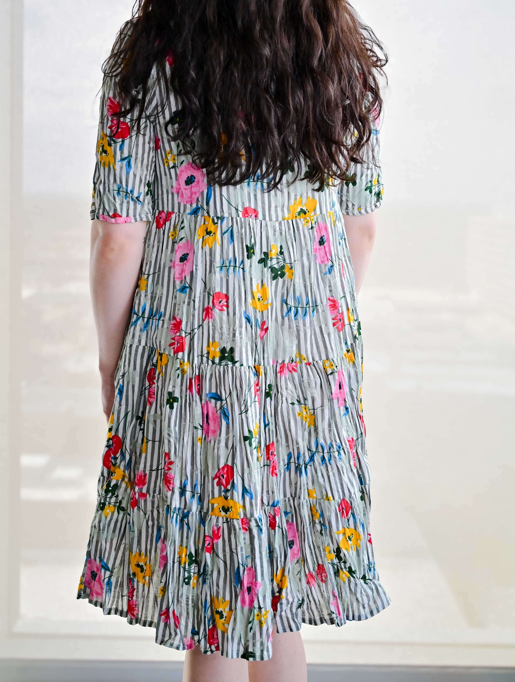 July Short Sleeve Babydoll Dress