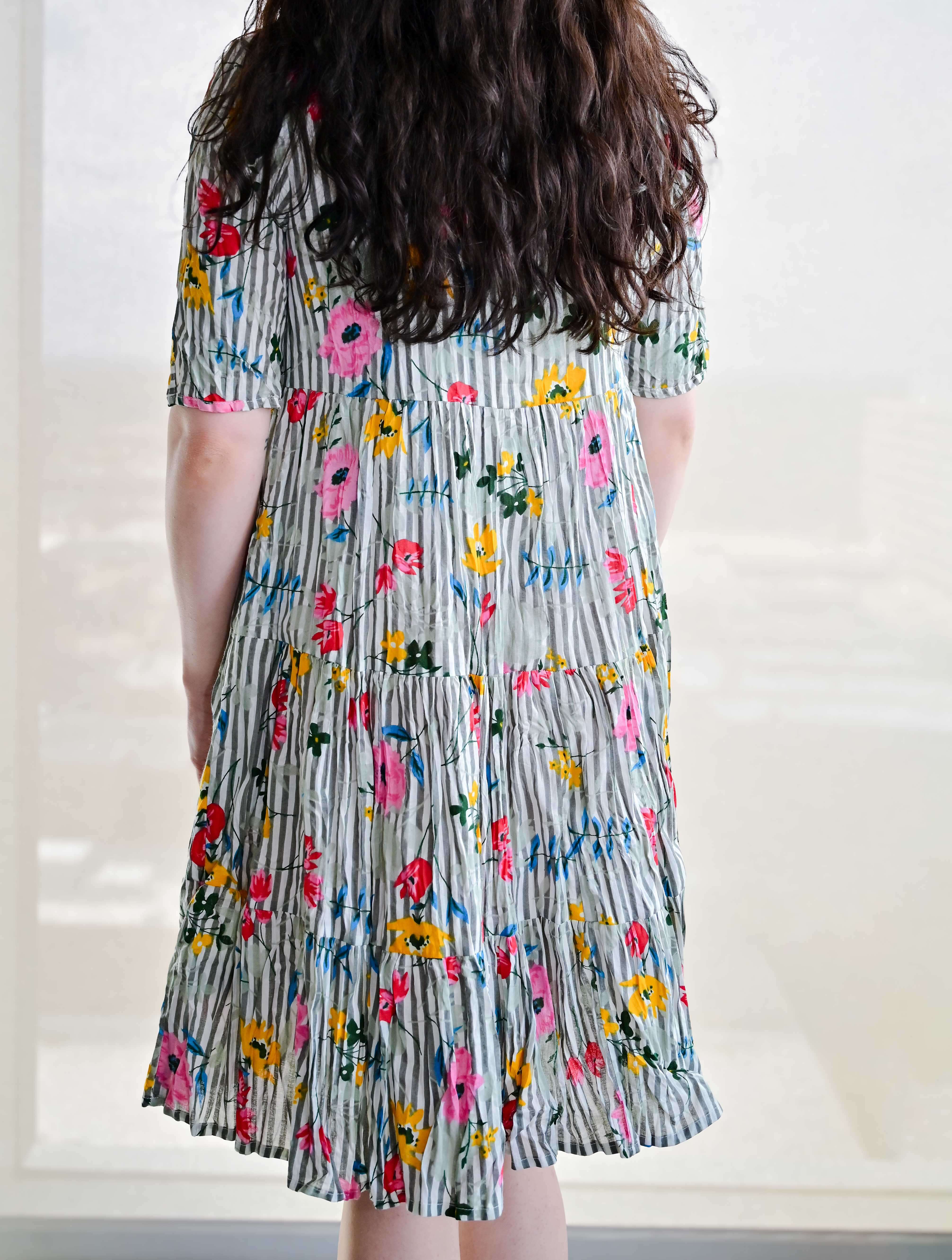 July Short Sleeve Babydoll Dress