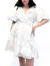 Cotton Poplin Mini Dress in Off White