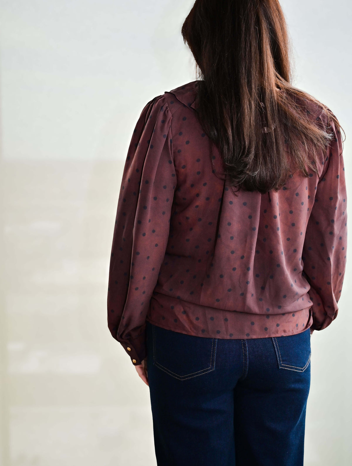 Polkadot Ruffle Top