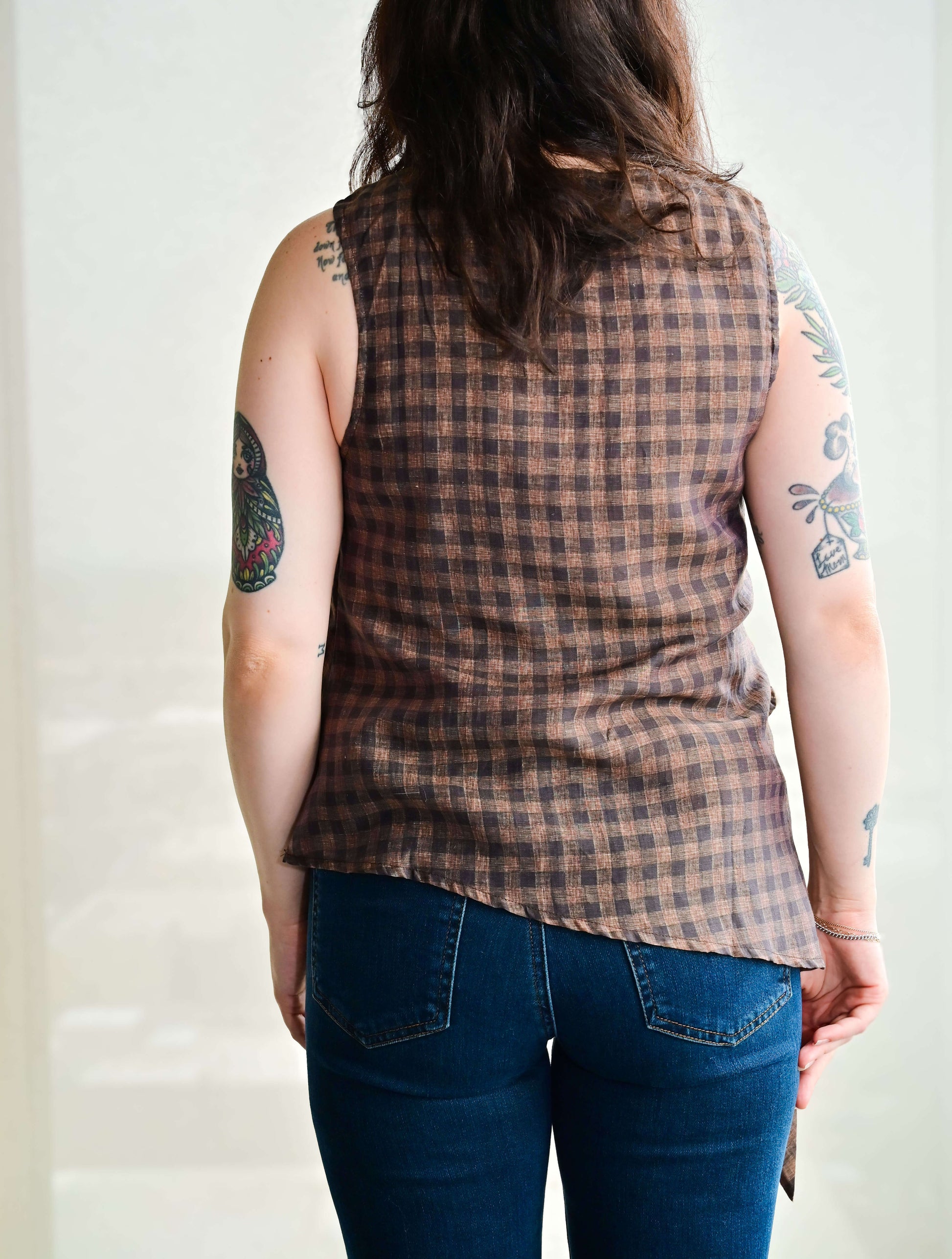 Sleeveless Side-Tie Blouse