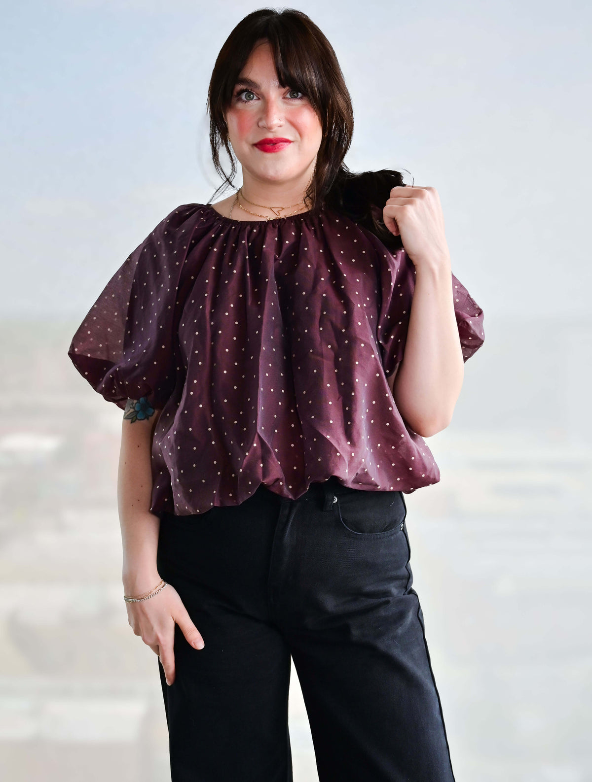 Polka Dot Blouse