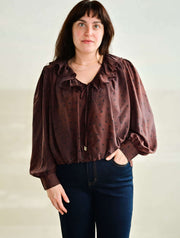 Polkadot Ruffle Top