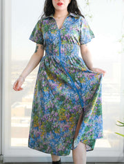 Short Sleeve Midi Dress