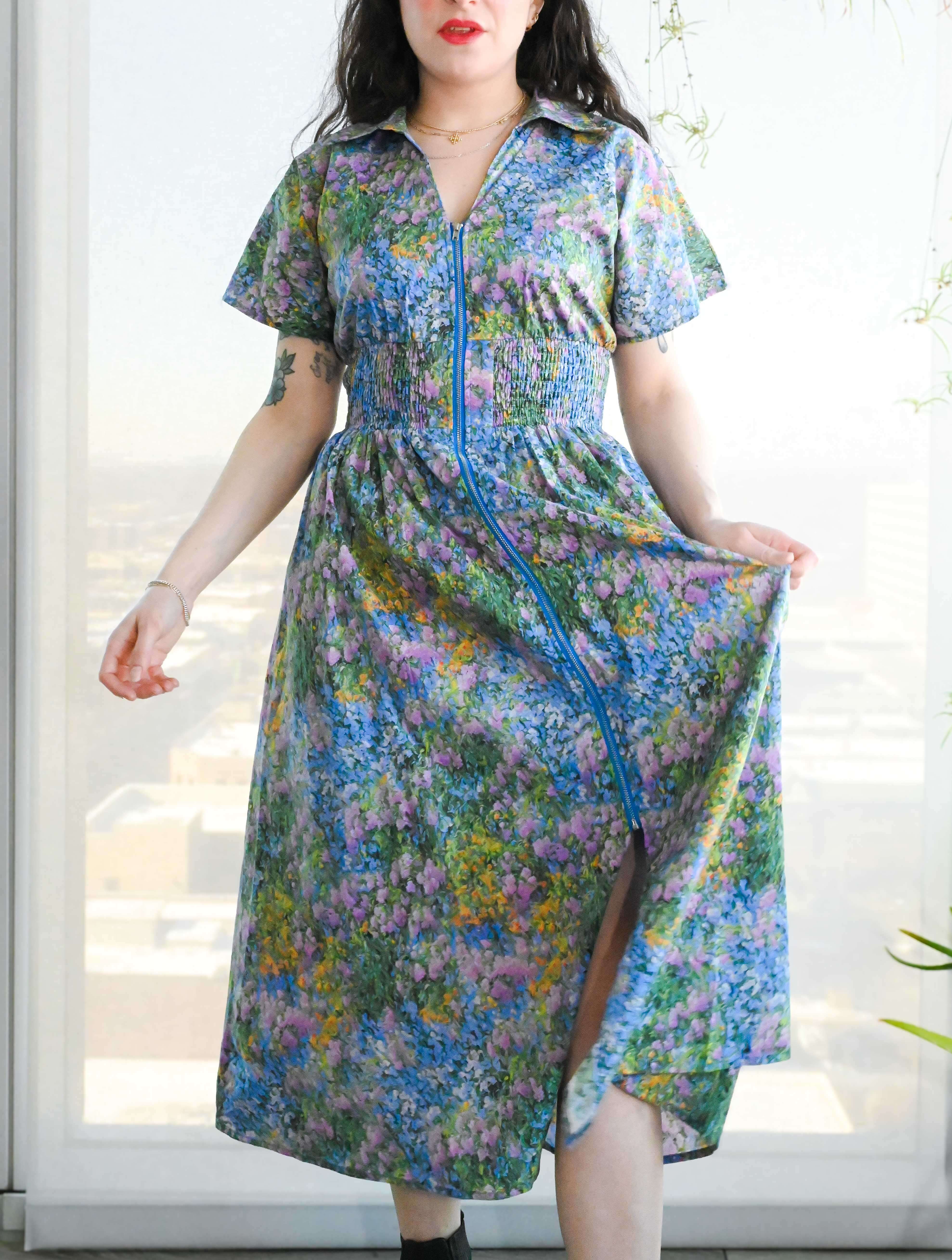 Short Sleeve Midi Dress