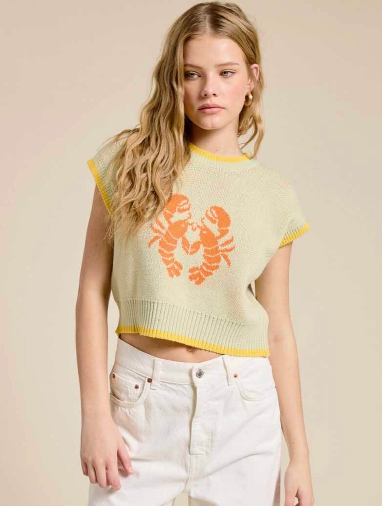 Loving Lobsters Short Sleeve Sweater