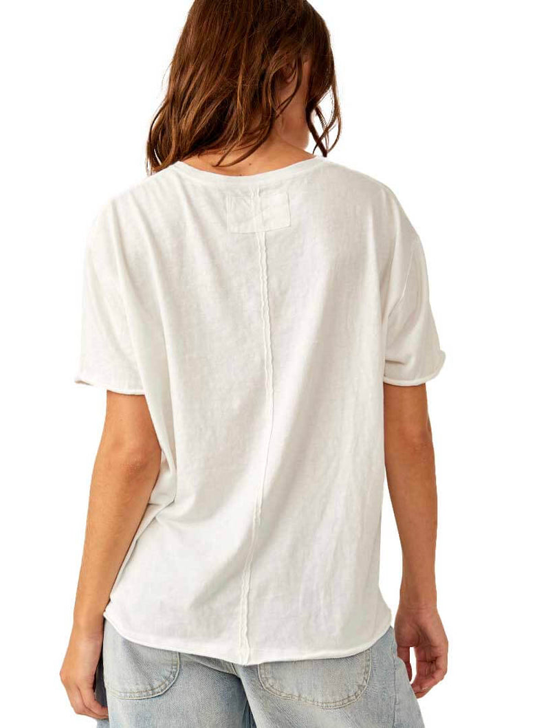 Free People Spring Showers Tee in Vintage White Combo