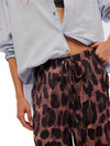 Free People All Out Satin Leopard Pant