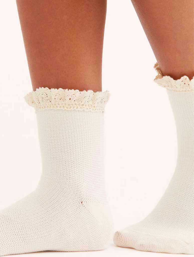 Free People Beloved Waffle Knit Ankle Sock