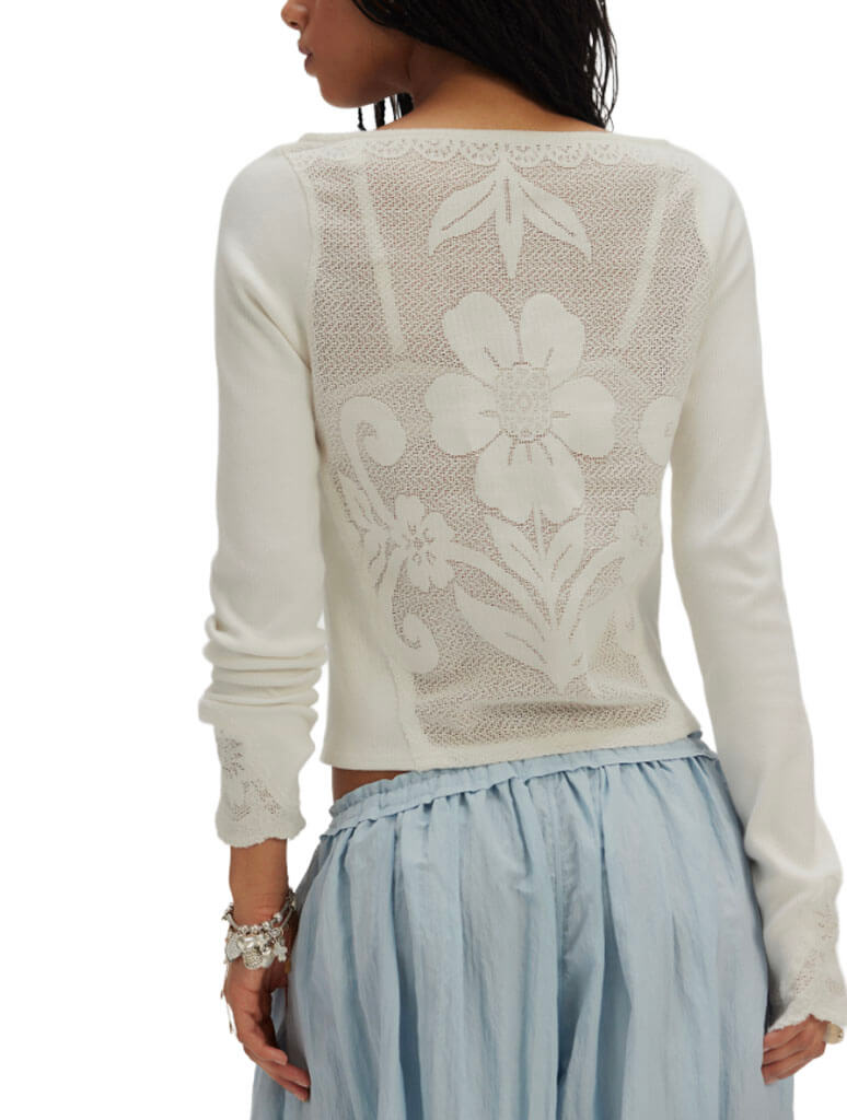 Free People Delilah Long Sleeve Knit Top