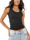 Free People U-Neck Tank in Black