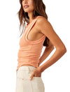 Free People Katie Tee in Grapefruit Seltzer