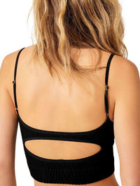 Free People Kickback Seamless Bra in Black