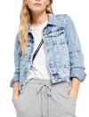 Free People Rumors Jacket in Light Indigo