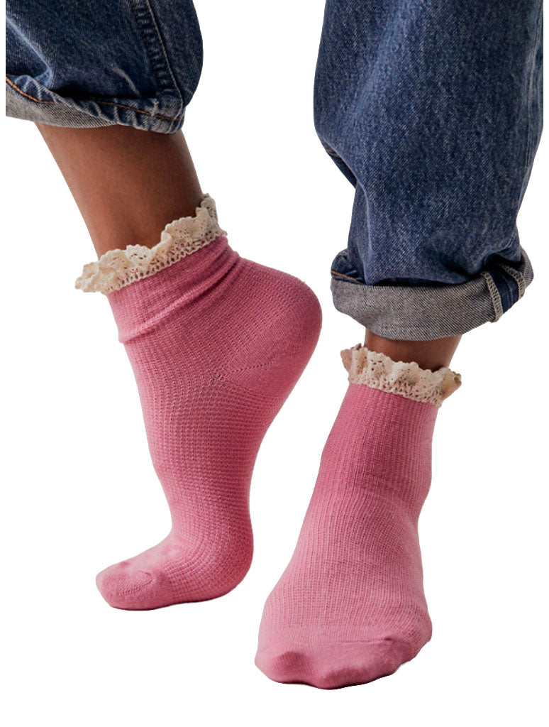 Free People Beloved Waffle Knit Ankle Sock