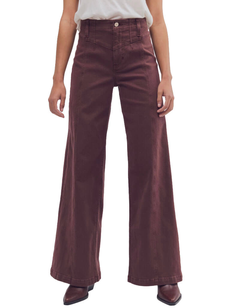 Free People Libre Corded Wide Leg Pants