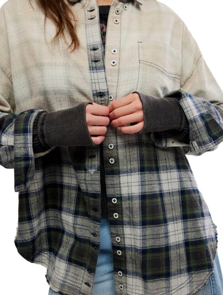 Free People Lexi Plaid Shirt
