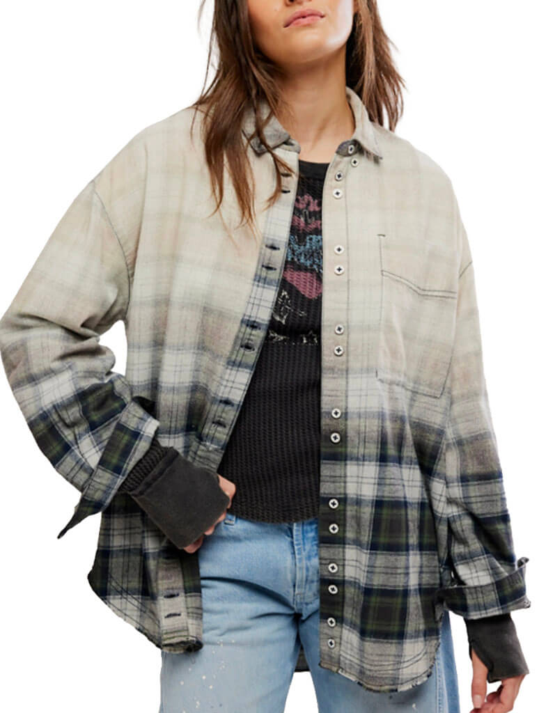 Free People Lexi Plaid Shirt