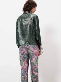 Andrija Metallic Shimmer Blouse