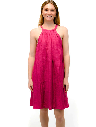 Alisier Woven Dress in Rose