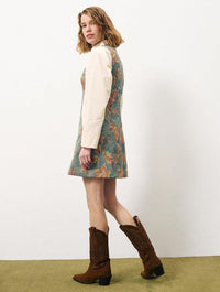 Ermine Jacquard Shift Dress