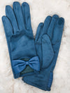 Touch Screen Gloves with Bow Detail