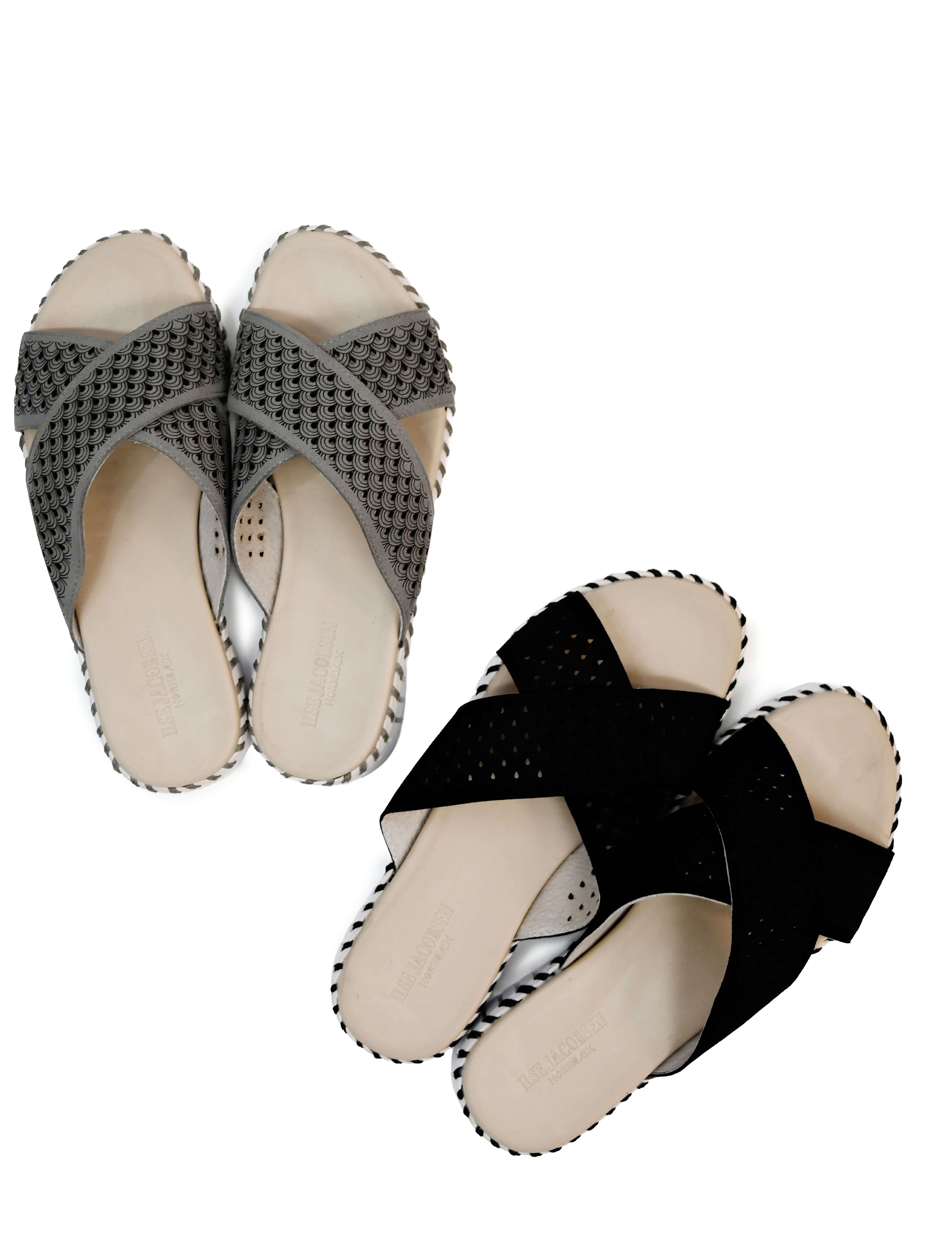 Ilse Jacobsen Tulip 1575 Perforated Open-Toe Flat Sandal (Final Sale)*
