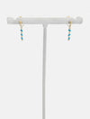 JAYNE Enamel Chain Earrings in Light Blue